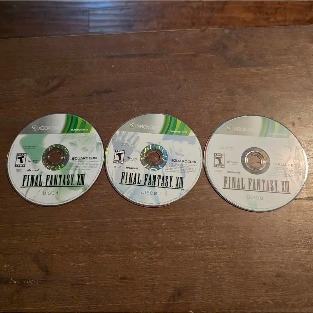 Final Fantasy XIII Platinum Hits (Xbox 360) Complete 3-Disc Set